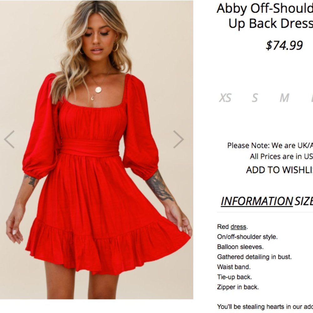 Selfie Leslie Abby off the shoulder dress